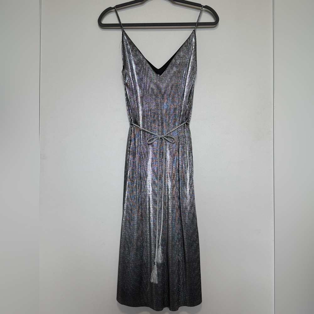 Silver Vijo Couture Midi-dress. Size US Small
